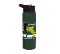 Home of Pukwudgie Massachusetts State American Cryptid Stainless Steel Insulated Water Bottle