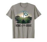 Home of The Brave Scotland Flag T-Shirt