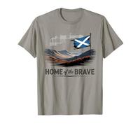 Home of The Brave Scotland Flag T-Shirt