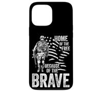 HOME OF THE FREE BECAUSE OF THE BRAVE Veterans Patriotic Case for iPhone 13 Pro Max