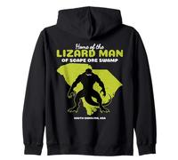 Home Of The Lizard Man South Carolina State Funny Cryptid Zip Hoodie