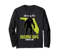Home Of The Skunk Ape Florida State American Cryptid Society Long Sleeve T-Shirt