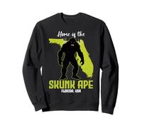 Home Of The Skunk Ape Florida State American Cryptid Society Sweatshirt