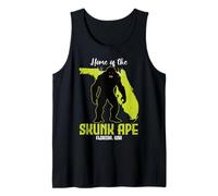 Home Of The Skunk Ape Florida State American Cryptid Society Tank Top