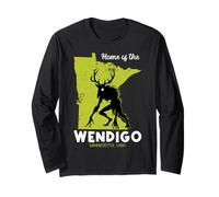 Home Of The Wendigo Minnesota State Of American Cryptid Long Sleeve T-Shirt
