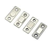 Home Office and Shop Magnetic Ultra-Thin Thickness Door Catch Latch Silver,Hidden Door Closer Screw/Sticker Cupboard Furniture 1Pcs(Load 10KG)