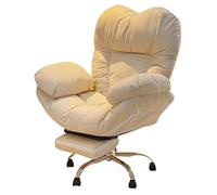 Home Office Chair Executive Desk Chair Low Back Ergonomic Task Swivel Seat for Lumbar Support, Adjustable Height, Gold Base, Curved Armrest Design