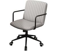 Home Office Chairs Ergonomic Desk Chairs,Mid Century Modern Swivel Accent Chairs with Lumbar Support, Armrest Comfortable Executive Rolling Adjustable, Swing Mode (Color : /Gray B)