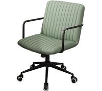Home Office Chairs Ergonomic Desk Chairs,Mid Century Modern Swivel Accent Chairs with Lumbar Support, Armrest Comfortable Executive Rolling Adjustable, Swing Mode (Color : /Green B)
