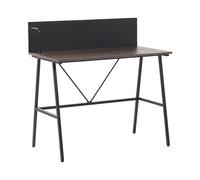 Home Office Desk 100 x 50 cm Dark Wood HASTINGS