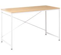 Home Office Desk ANDASTE 120 cm 60 cm Light Brown/ White