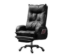 Home Office Desk Chair, 360° Swivel PU Leather Ergonomic Reclining Office Chair with Tiltable Back, Adjustable Height Comfortable Computer Armchair for Living Room, Bedroom