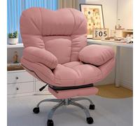 Home Office Desk Chairs Lazy Sofa Gaming Chair 360 Swivel Desk Chair with Foot Rest and Lumbar Support for Bedroom, Computer Chair Study Chair Backrest Reclinable Desk Seat, Sofa Desk Chair