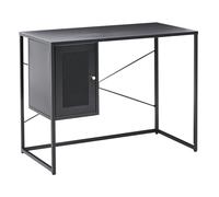Home Office Desk HARJO Black 100 cm 50 cm with Storage