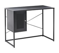 Beliani Home Office Desk Harjo 100 Cm 50 Cm With Storage Black