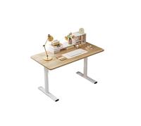 Home Office Desk, Study Desk,Modern Minimalist Style,Contemporary Computer Workstation,Easy Assembly,White Frame,Wooden Tabletop,Suitable for Home Offices and Bedrooms(2,90x60cm/35.43x23.62in)