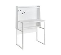 Office Desk with Memo Board BUXTON 84 cm 48 cm White