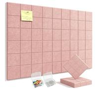 Home Office Felt Notice Board: 90x60cm Nano Adhesive Removable Pin Board