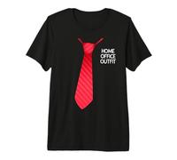 Home Office Outfit Tie Working from Home Homeschooling Premium T-Shirt