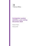 Home Office Research Report Immigration system statistics, year ending December 2025