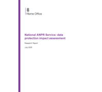Home Office Research Report National ANPR Service: data protection impact assessment