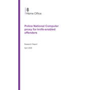 Home Office Research Report Police National Computer proxy for knife-enabled offenders