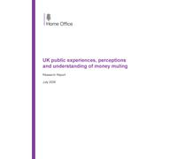 Home Office Research Report UK public experiences, perceptions and understanding of money muling
