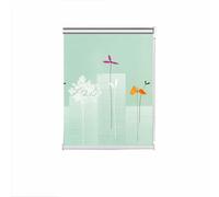 Home Office Roller Blind Thermal Blackout Window Curtains Roller Shade Patterned Shading Curtain Blackout Window Blind with Fittings (120x200cm,Style A)
