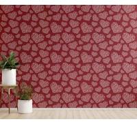 Home Office Wallpaper Arthouse Anti Slip Drawer Liner Red Warm Heart