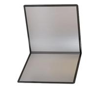 Home Oil-Proof Plate Kitchen Folding Oil Baffle for Sautéing | Pan Covers Splatter Guards, Stainless Steel Silver Finish, Tool-free Setup, Space-saving Storage