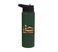 Home On The Range Western Cowboy Country Rustic Outdoors Stainless Steel Insulated Water Bottle