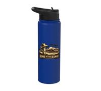 Home On The Range Western Cowboy Country Rustic Outdoors Stainless Steel Insulated Water Bottle
