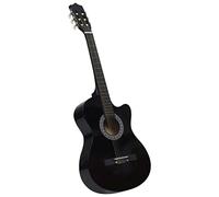 Home outdoor OthersWestern Classical Cutaway Guitar with 6 Strings Black 38"