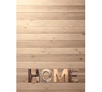 HOME: Oversized Parquet Wood Decorative Coffee Table Journal for Modern Home Decor: Printed Wooden Grain Accent Book for Interior Styling, Shelf ... Staging | 300 Lined Pages for Writing & Note