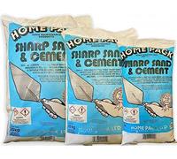 Home Pack Sharp Sand & Cement Ready To Use Multi-Use Mixed Dry Mortar Ideal for Patching Rendering Brick Laying and General Repairs Suitable For Internal & External (10)