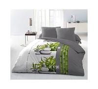 Home Passion Duvet Microfibre 220 x 240 cm 400 g/m², Zen Attitude, multi-coloured, 240 x 220 x 3 cm