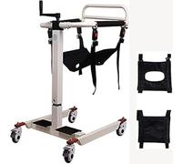 Home Patient Lift Wheelchair,Portable Transfer Lifter Chair,with Cushion and Toilet Seat,for Nursing Paralyzed Elderly