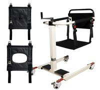 Home Patient Lifter, Multifunctional Patient Transfer Lifter with Padded Seat, Suitable for Supporting Transfer Chairs in the Bathroom of Elderly People