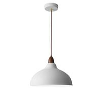 Home Pendant Light Lamp Shade 1-Light Black Industrial Matte E27 Chandeliers Farmhouse Decor - Metal Lighting Fixtures Compatible with Kitchen Island Dining Room Office,Hanging Light(WHI