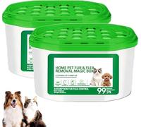 Home Pet Fur & Odor Removal Magic Box, 360° All-Around Coverage, Portable Odor Eliminator & Dust Collector, Powerful Pet Hair Removal, Long-Lasting, For Home Pet Areas (2PC)