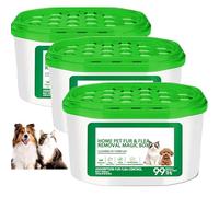 Home Pet Fur & Odor Removal Magic Box, 360° All-Around Coverage, Portable Odor Eliminator & Dust Collector, Powerful Pet Hair Removal, Long-Lasting, For Home Pet Areas (3PC)