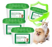 Home Pet Fur & Odor Removal Magic Box - Plant-Based Formula for Long-Lasting Freshness for Home, Pet, Fur Magic Pet Hair Remover, Automatic Pet Fur Collection All Day Long (3PCS)