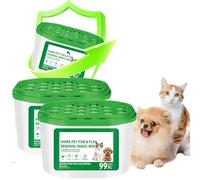 Home Pet Fur & Odor Removal Magic Box - Plant-Based Formula for Long-Lasting Freshness for Home, Pet, Fur Magic Pet Hair Remover, Automatic Pet Fur Collection All Day Long (2PCS)