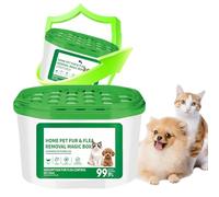 Home Pet Fur & Odor Removal Magic Box - Plant-Based Formula for Long-Lasting Freshness for Home, Pet, Fur Magic Pet Hair Remover, Automatic Pet Fur Collection All Day Long (1PC)