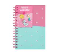 Home Pink Charm A5 80 Page Ruled Notebook