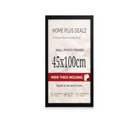 Home Plus Dealz® Sl lack MDF Picture Frame 45x100 cm XL Durable MDF Poster Frame with Clear Acrylic Protection - Wall Display for Photos, Artwork & Prints