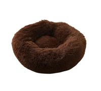 Home Plush Pet Nest Winter Cat Nest Dog Nest Warm Detachable And Washable Round Cat Nest Pet Bed Seasonal Universal Decoration(Coffee)