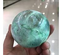 Home Polishing Green Moonlight Ball Crystal Natural Reiki Decorative Stones Sphere A Legendary Luminous Pearl 1pc (Size : 50-60mm)