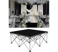 Home Portable Stage Platform, Aluminu, Heavy Duty Modular Platform, Easy To Carry Assemble for Performances At School Auditoriums Concerts Restaurants Bars(100 * 100 * 80cm)