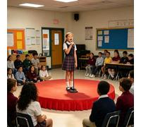 Home Portable Stage Platform, Children'S Stage Platform for Kids' Performances Stage Mat Included High Weight Capacity Ideal for Hosting Public Speaking and Singing(Red A,47.2x47.2in)